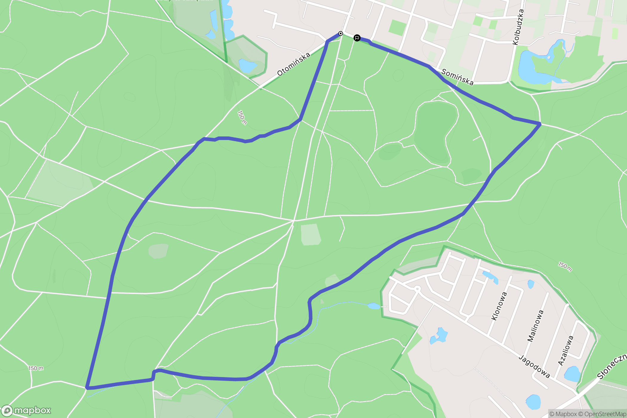 Gdańsk: mapa trasy - Poland