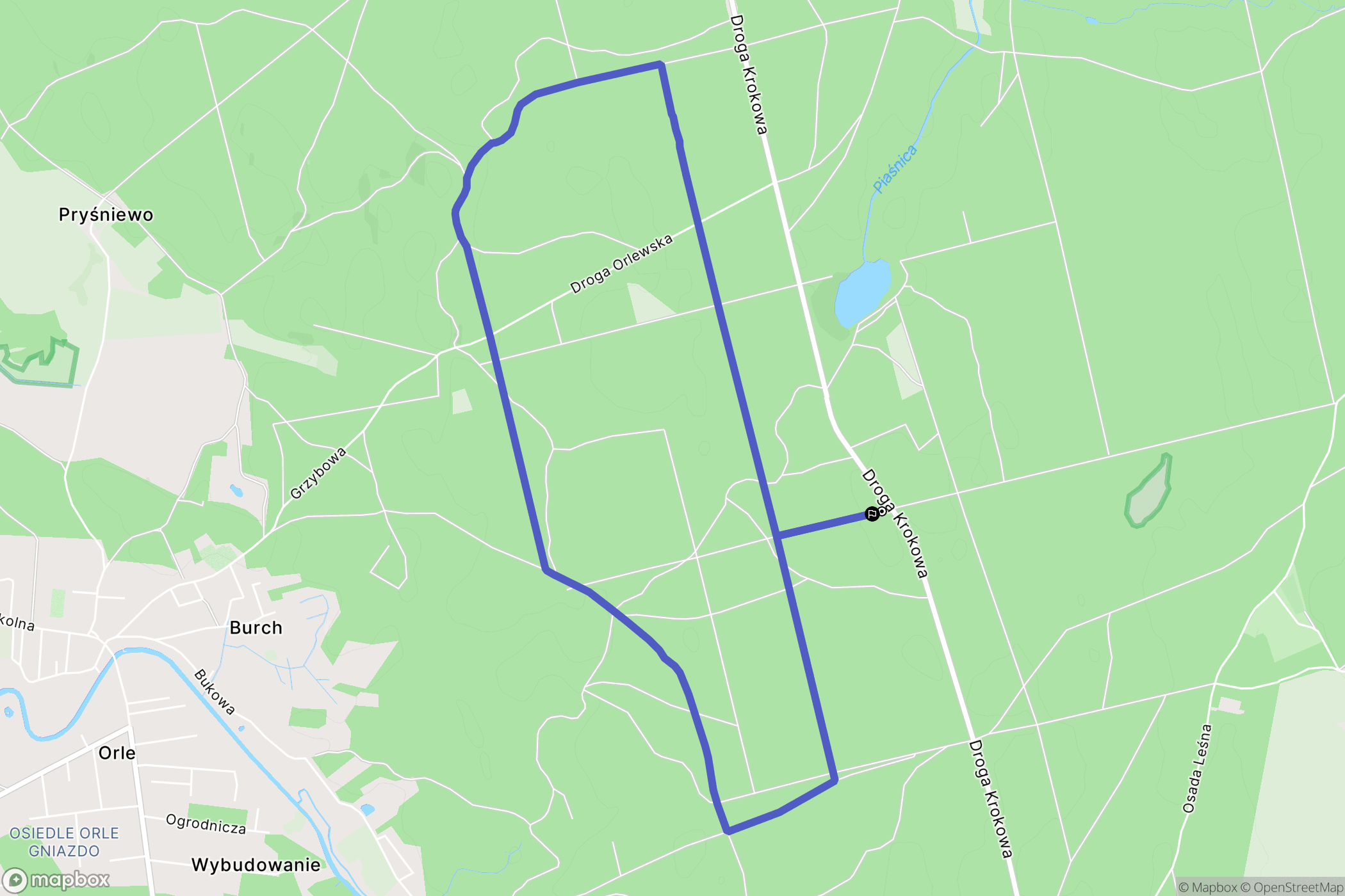 Wejherowo: mapa trasy - Poland