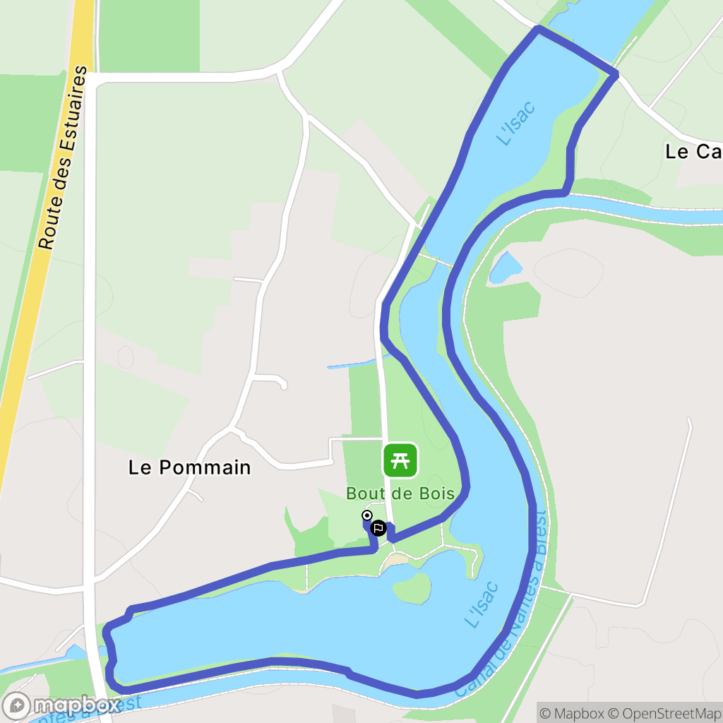 Saffré : carte du parcours de randonnée - France