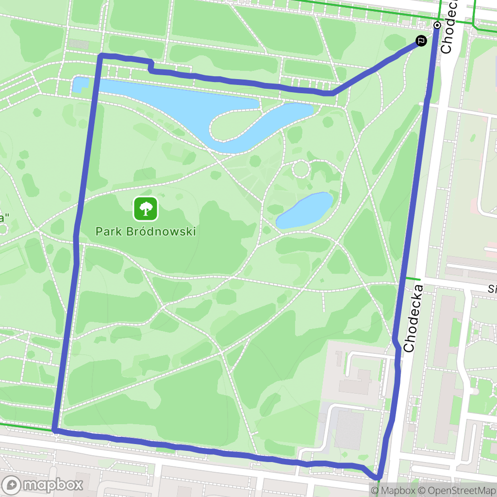 Warsaw: mapa trasy - Poland