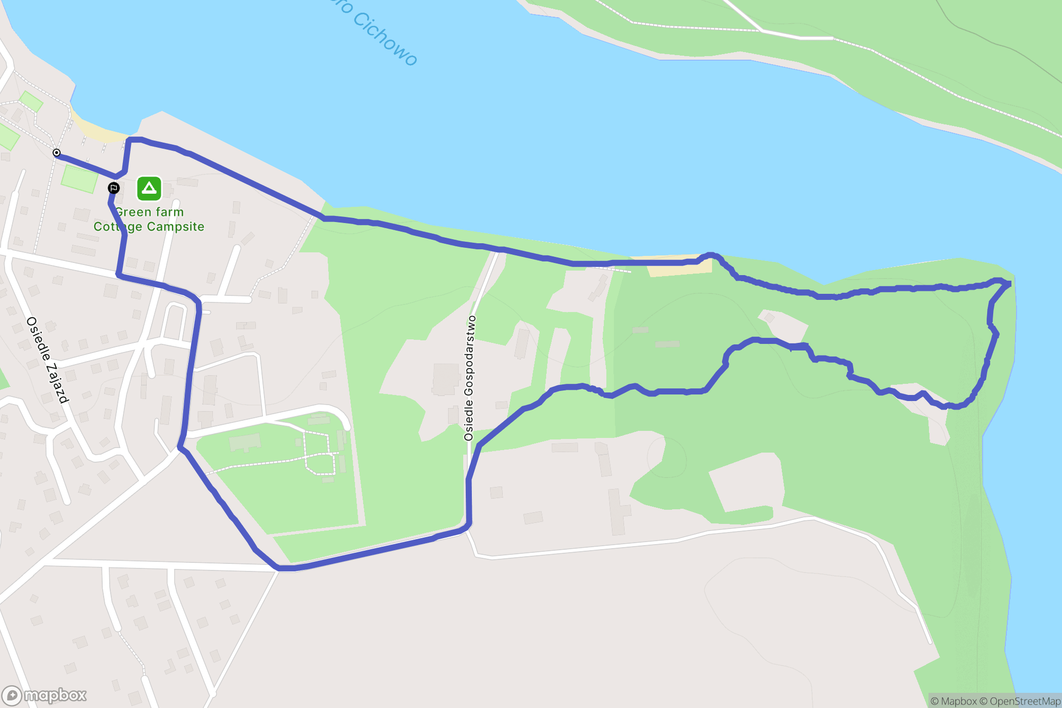 Cichowo: mapa trasy - Poland