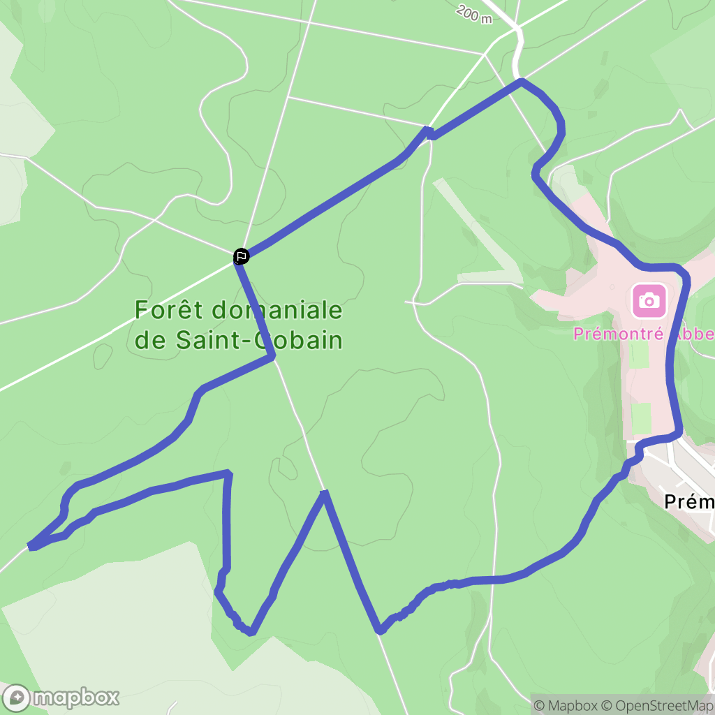 Bassoles-Aulers : carte du parcours de randonnée - France