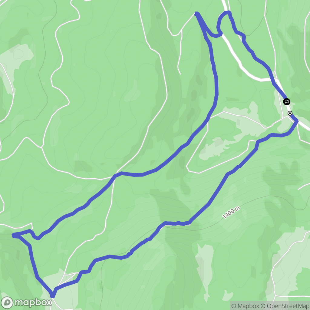 La Chapelle-en-Vercors : carte du parcours de randonnée - France