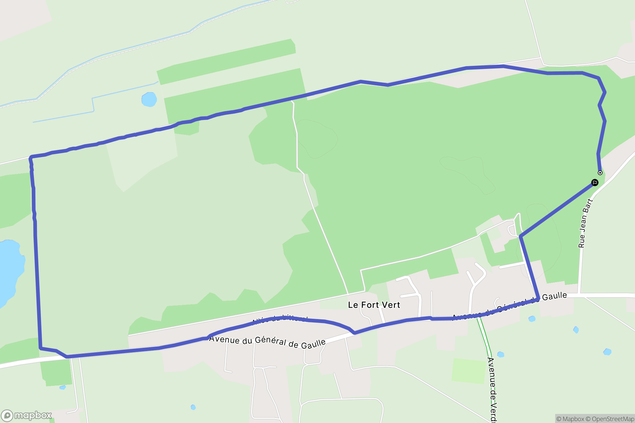 Marck : carte du parcours de randonnée - France