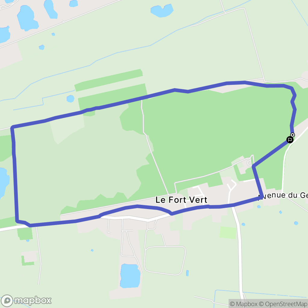 Marck : carte du parcours de randonnée - France