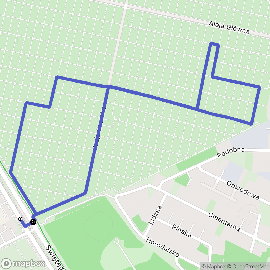 Warszawa: mapa trasy - Poland
