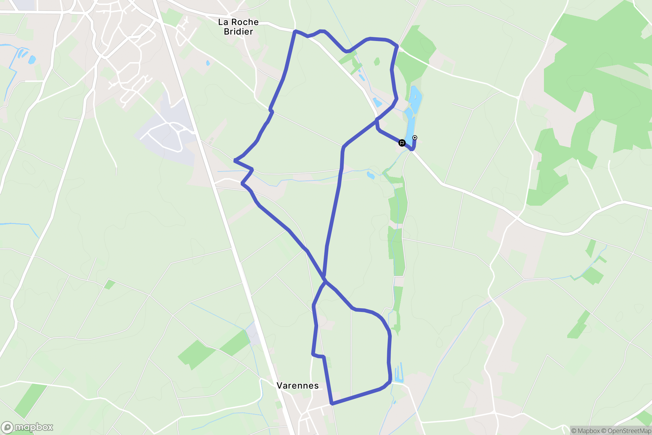 Saint-Martin-la-Pallu : carte du parcours de randonnée - France