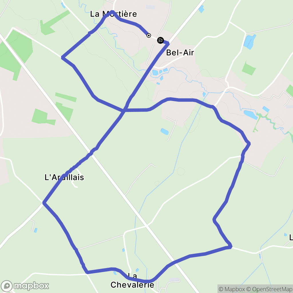 Saint-Étienne-de-Mer-Morte : carte du parcours de randonnée - France