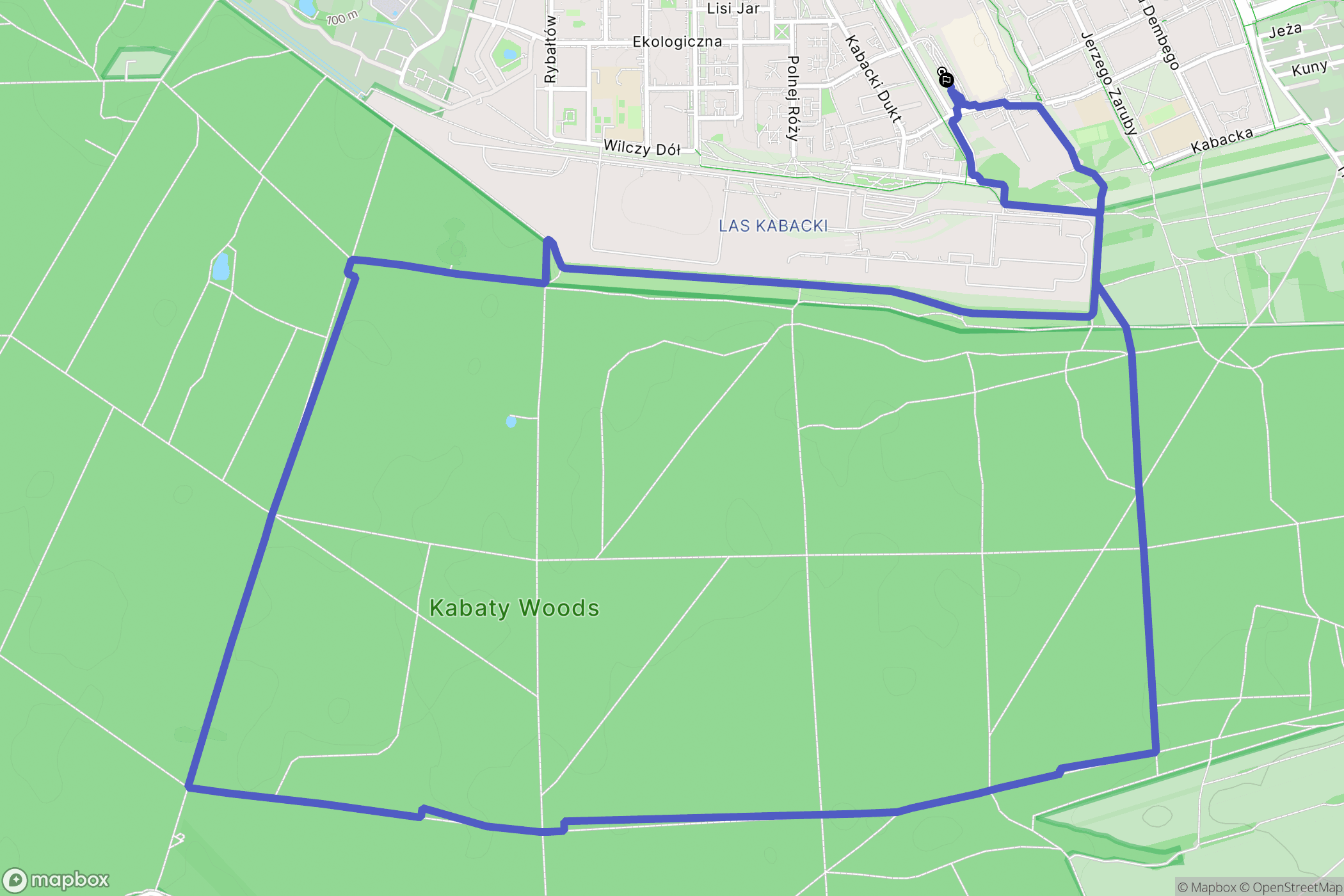 Warszawa: mapa trasy - Poland