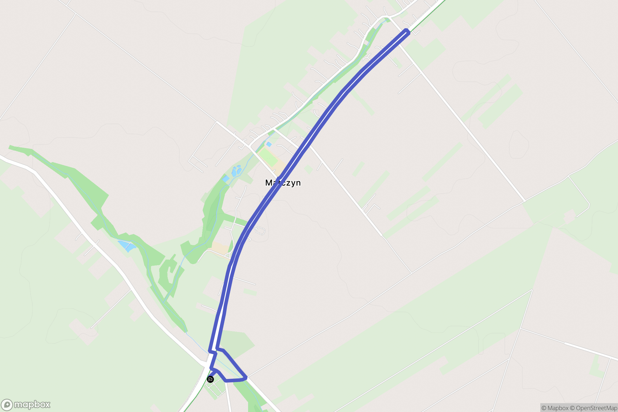 Podole: mapa trasy - Poland