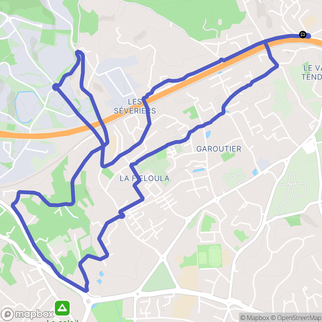 Ceyreste : carte du parcours de randonnée - France