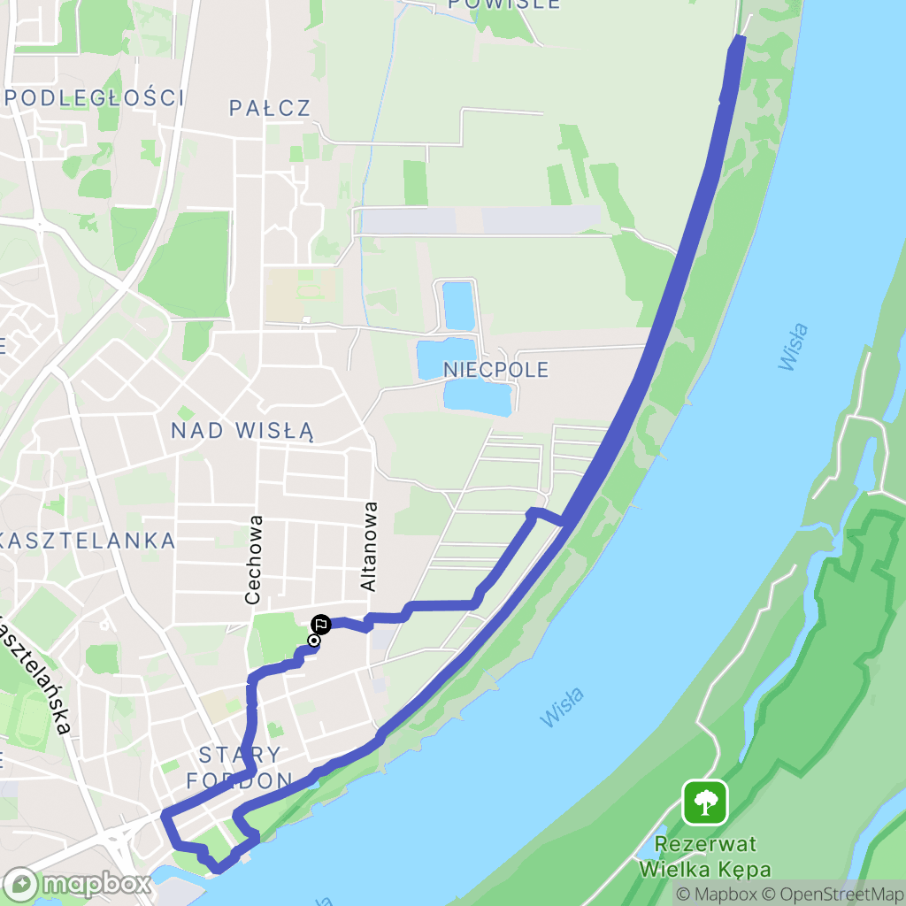 Bydgoszcz: mapa trasy - Poland