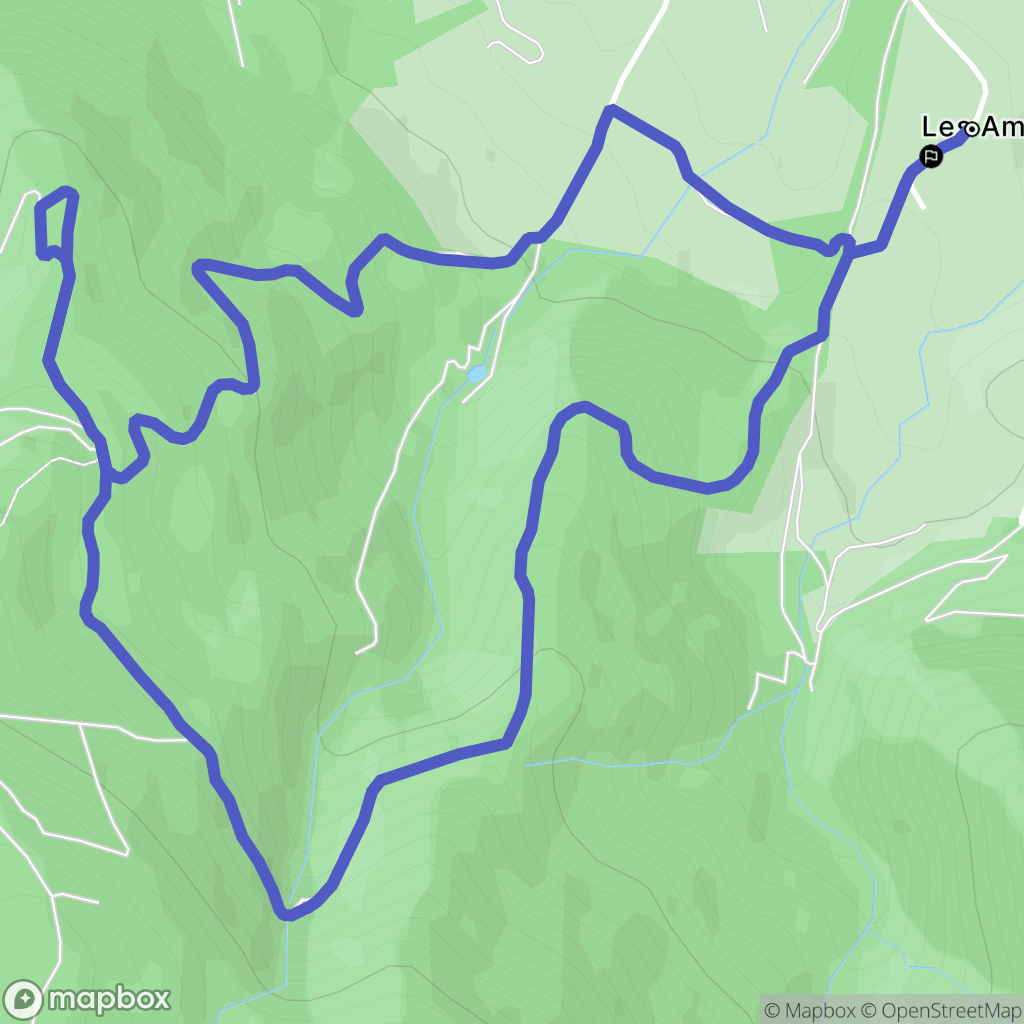 Saint-Amans-Soult : carte du parcours de randonnée - France