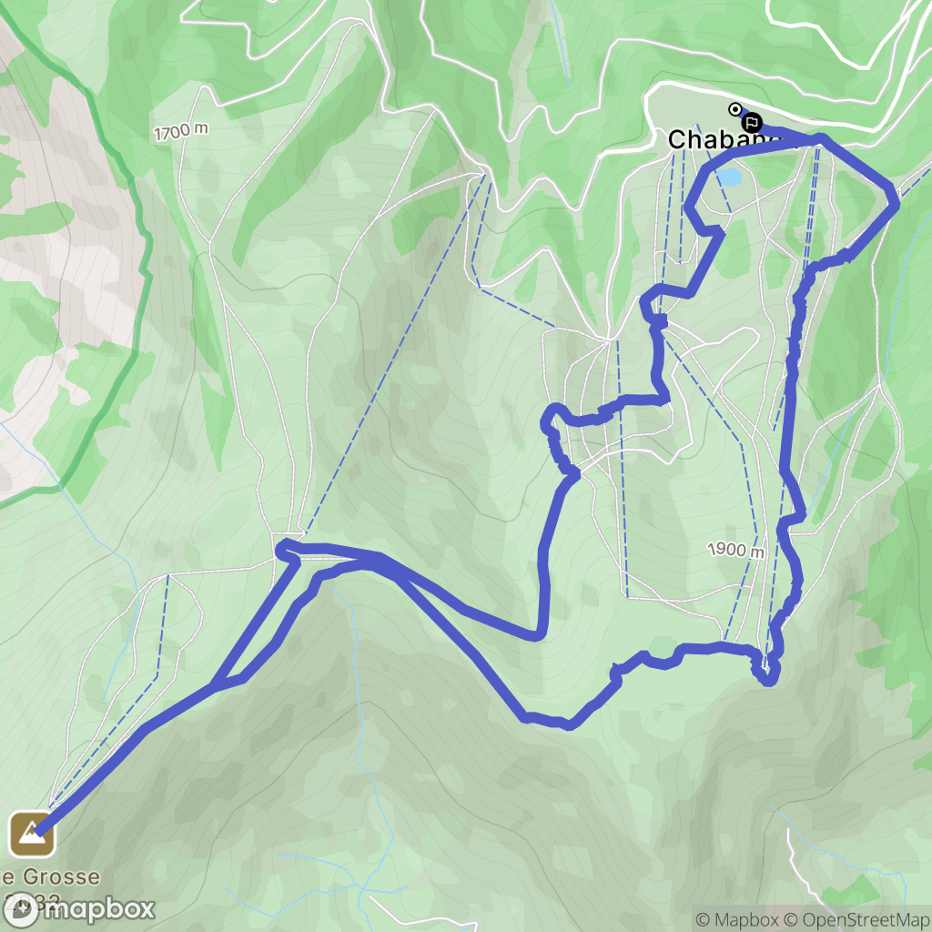 Selonnet : carte du parcours de randonnée - France