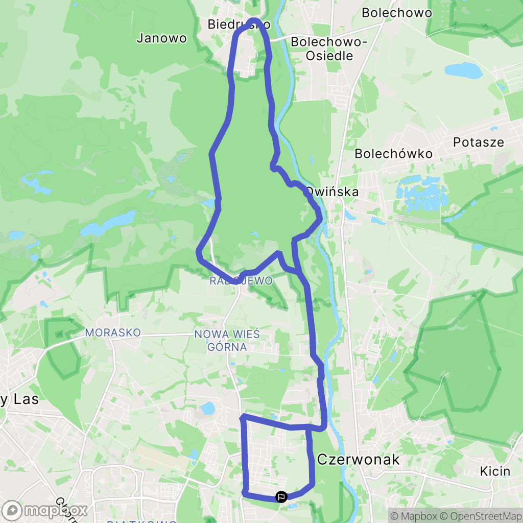 Poznań: mapa trasy - Poland