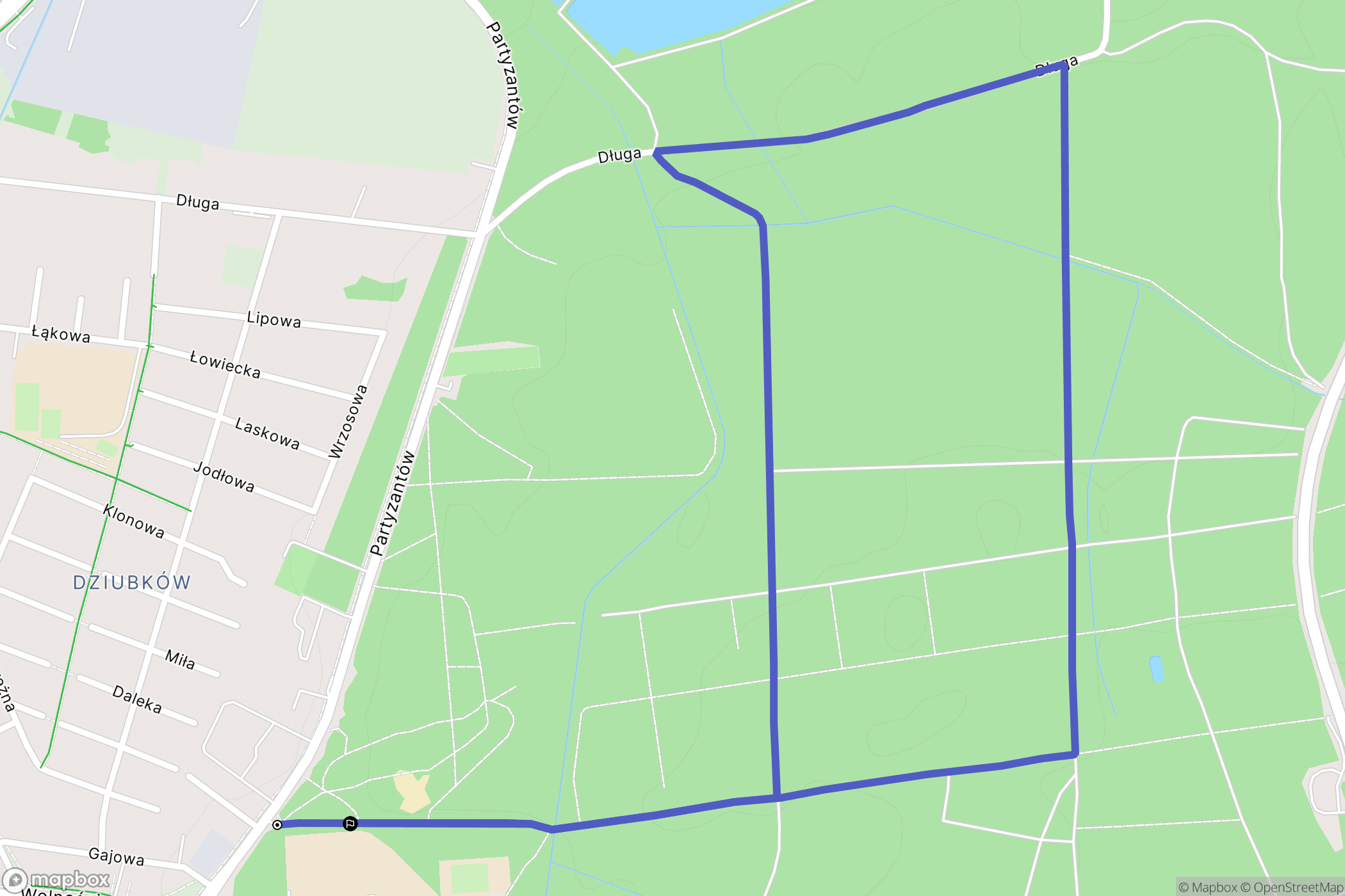 Mielec: mapa trasy - Poland