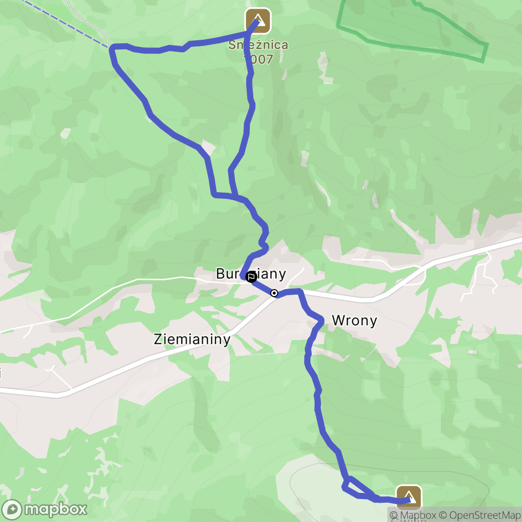 Gruszowiec: mapa trasy - Poland