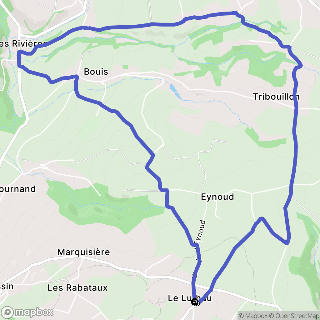 Doissin : carte du parcours de randonnée - France
