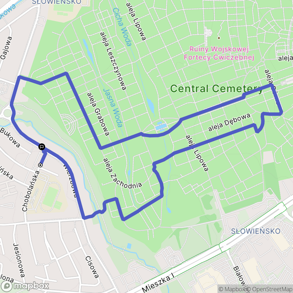 Szczecin: mapa trasy - Poland