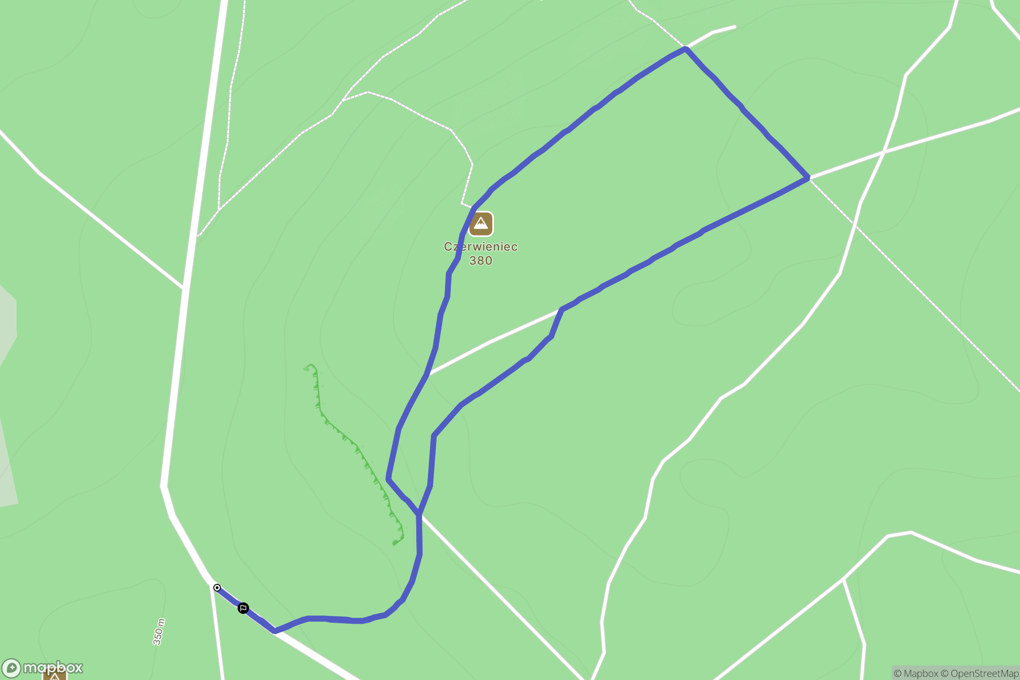Tenczynek: mapa trasy - Poland