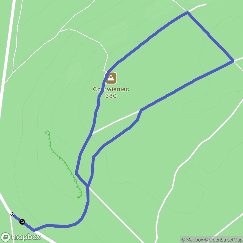 Tenczynek: mapa trasy - Poland