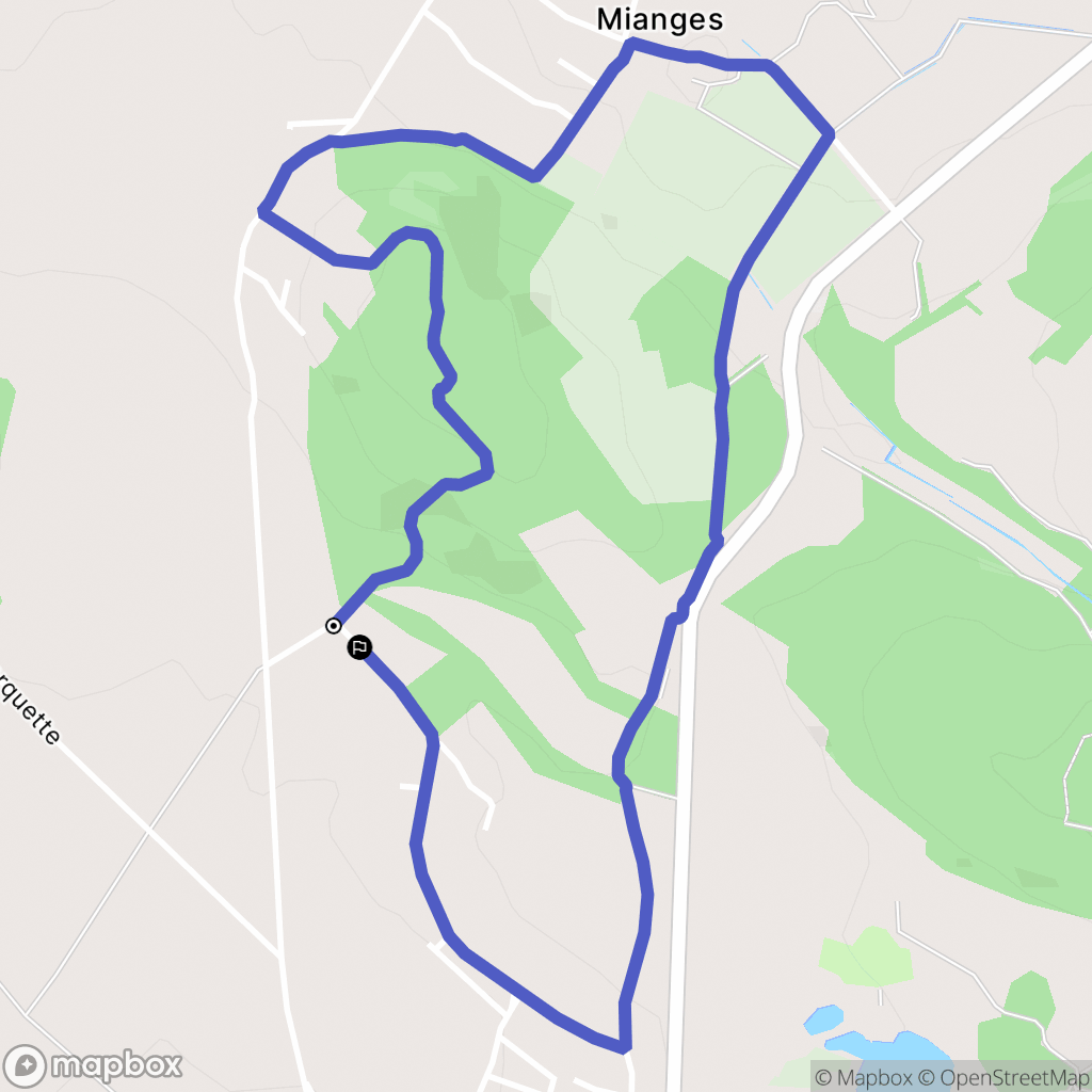Chamagnieu : carte du parcours de randonnée - France