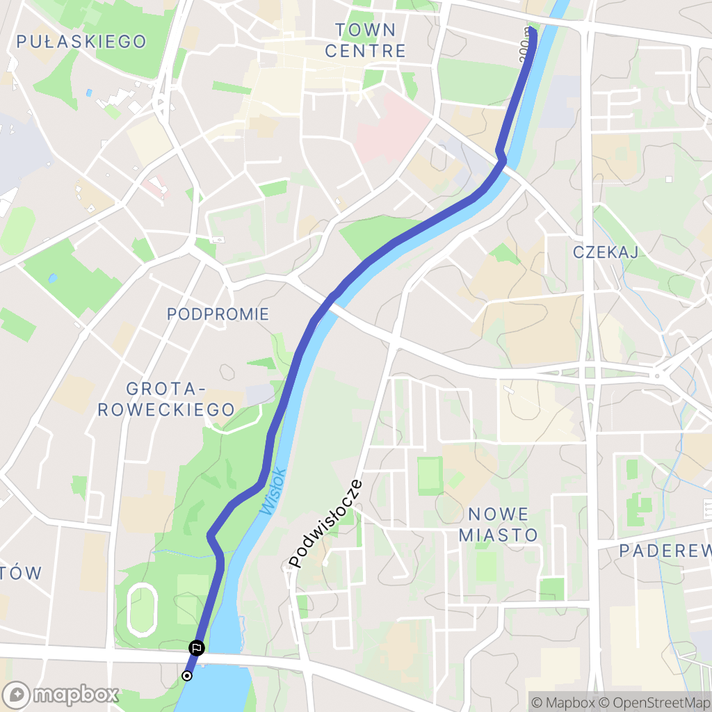 Rzeszów: mapa trasy - Poland