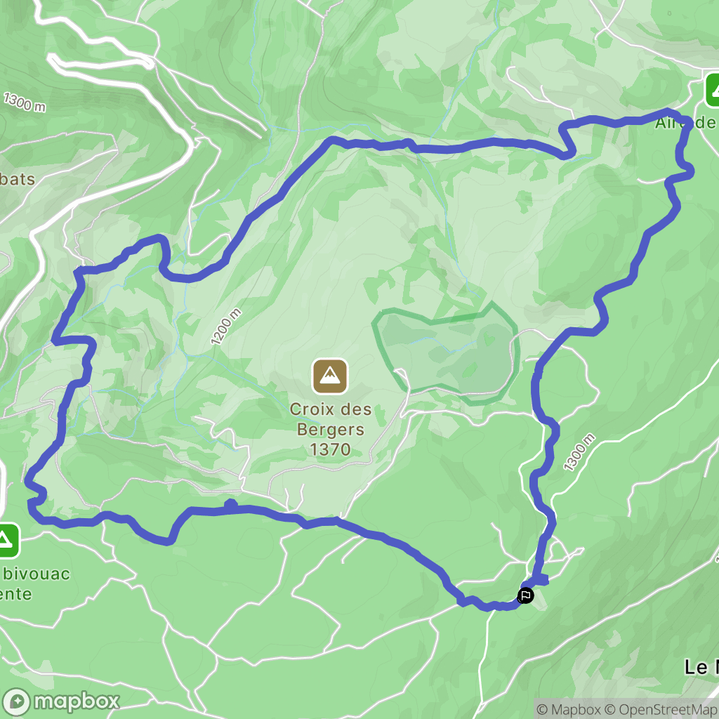 Saint-François-de-Sales : carte du parcours de randonnée - France