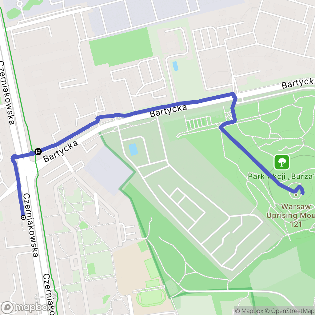 Warszawa: mapa trasy - Poland