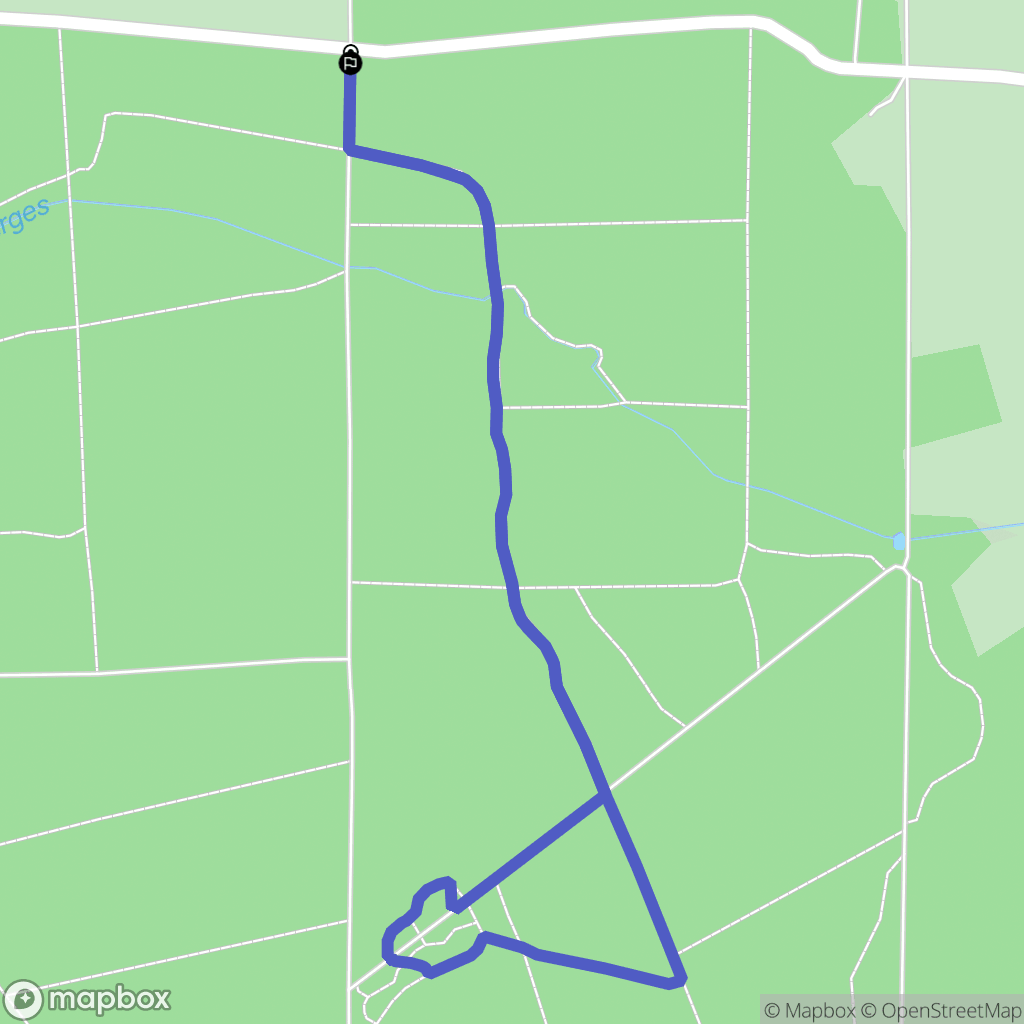 Saint-Sauveur-le-Vicomte : carte du parcours de randonnée - France