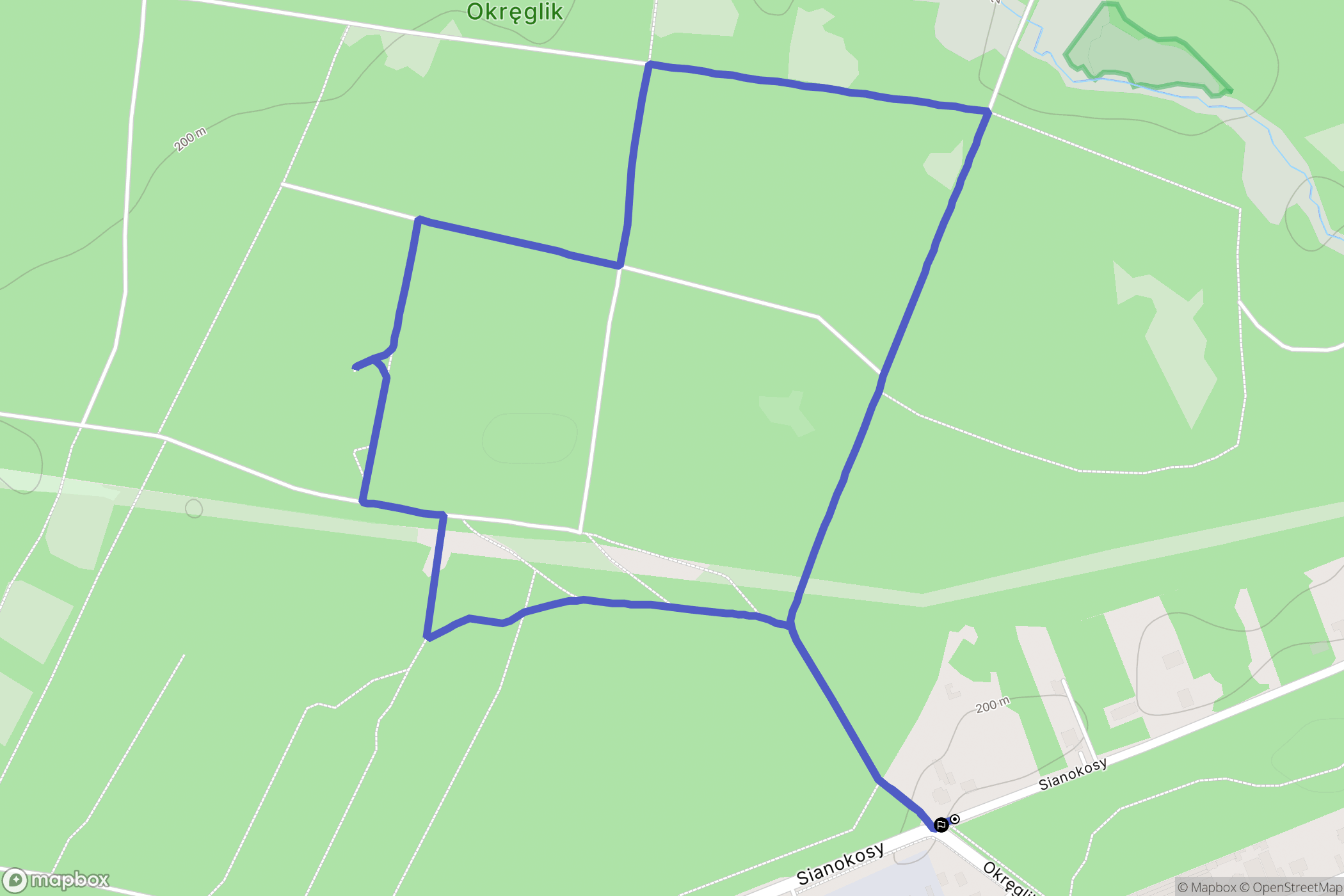 Łódź: mapa trasy - Poland