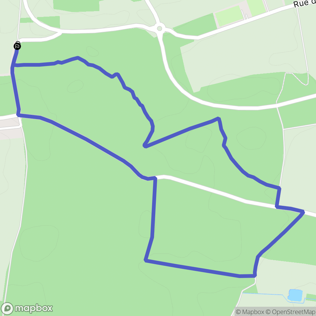 Larivière : carte du parcours de randonnée - France