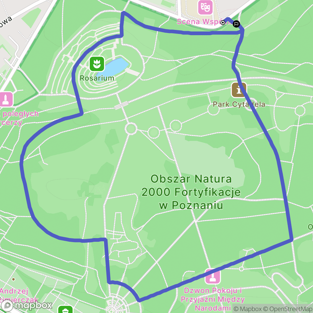 Poznań: mapa trasy - Poland
