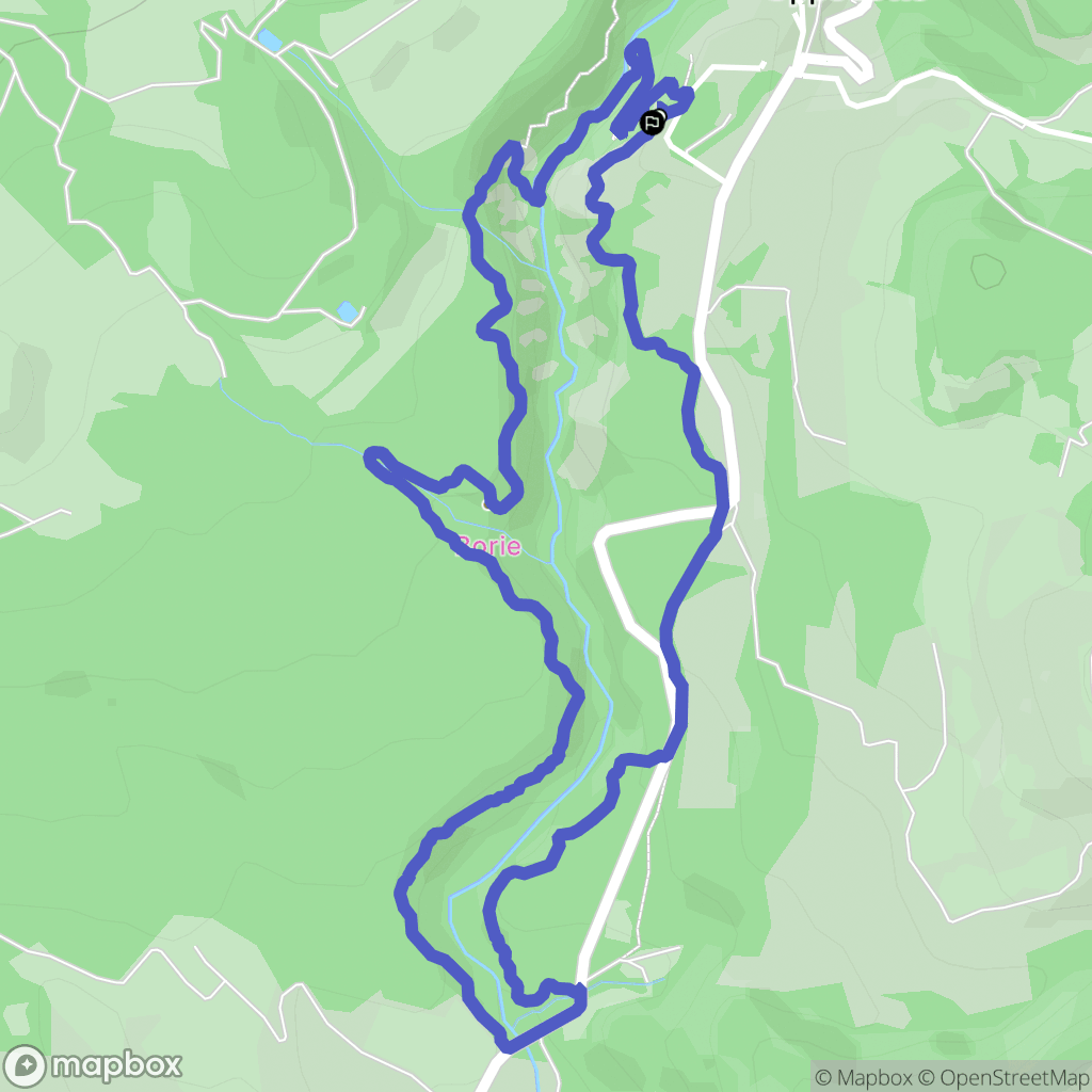 Oppedette : carte du parcours de randonnée - France