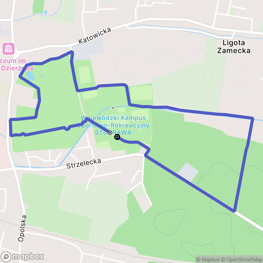 Kluczbork: mapa trasy - Poland