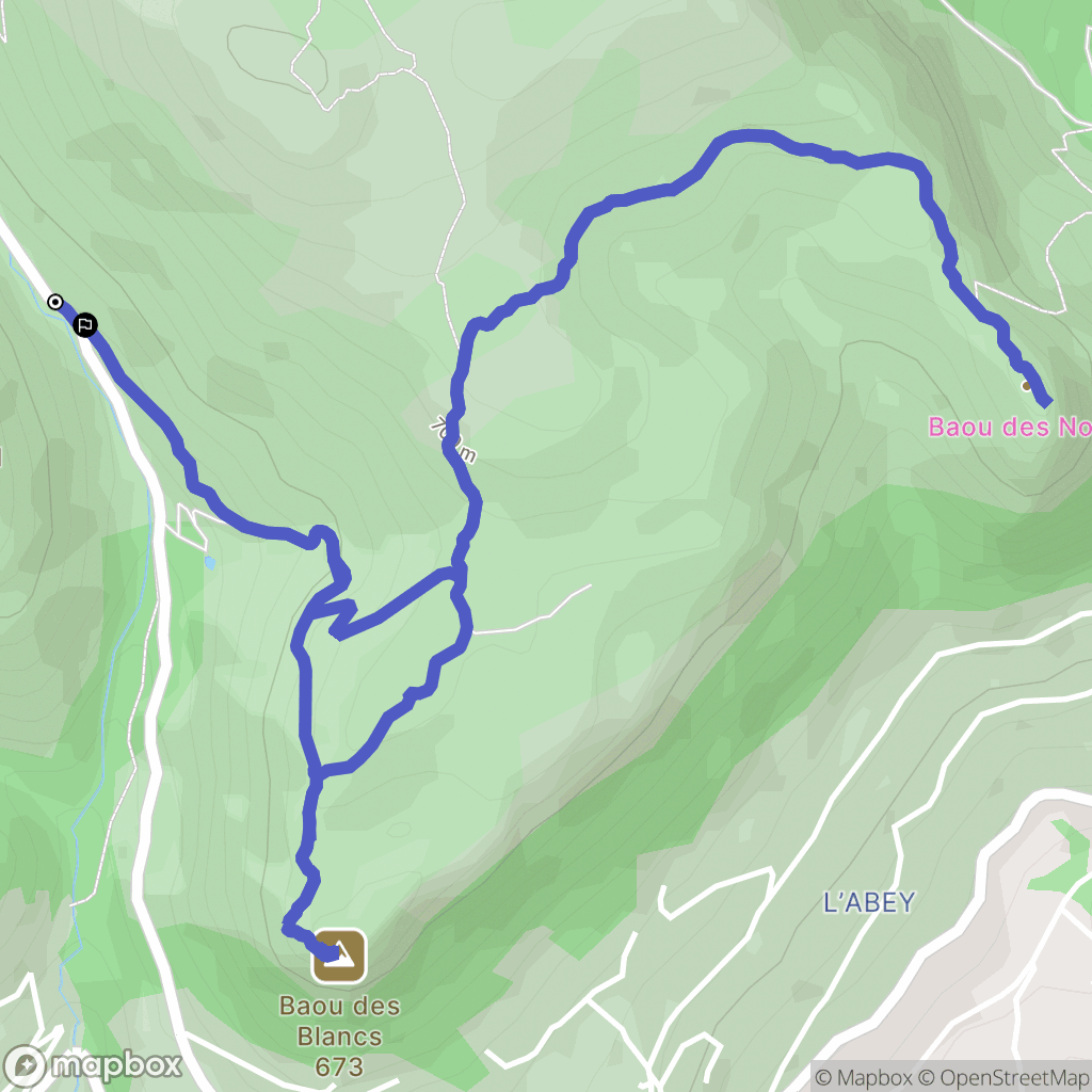 Vence : carte du parcours de randonnée - France