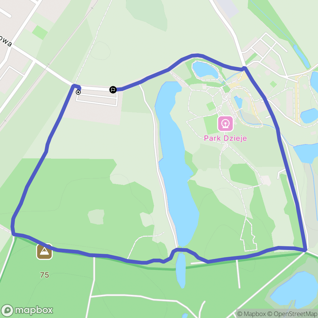 Murowana Goślina: mapa trasy - Poland
