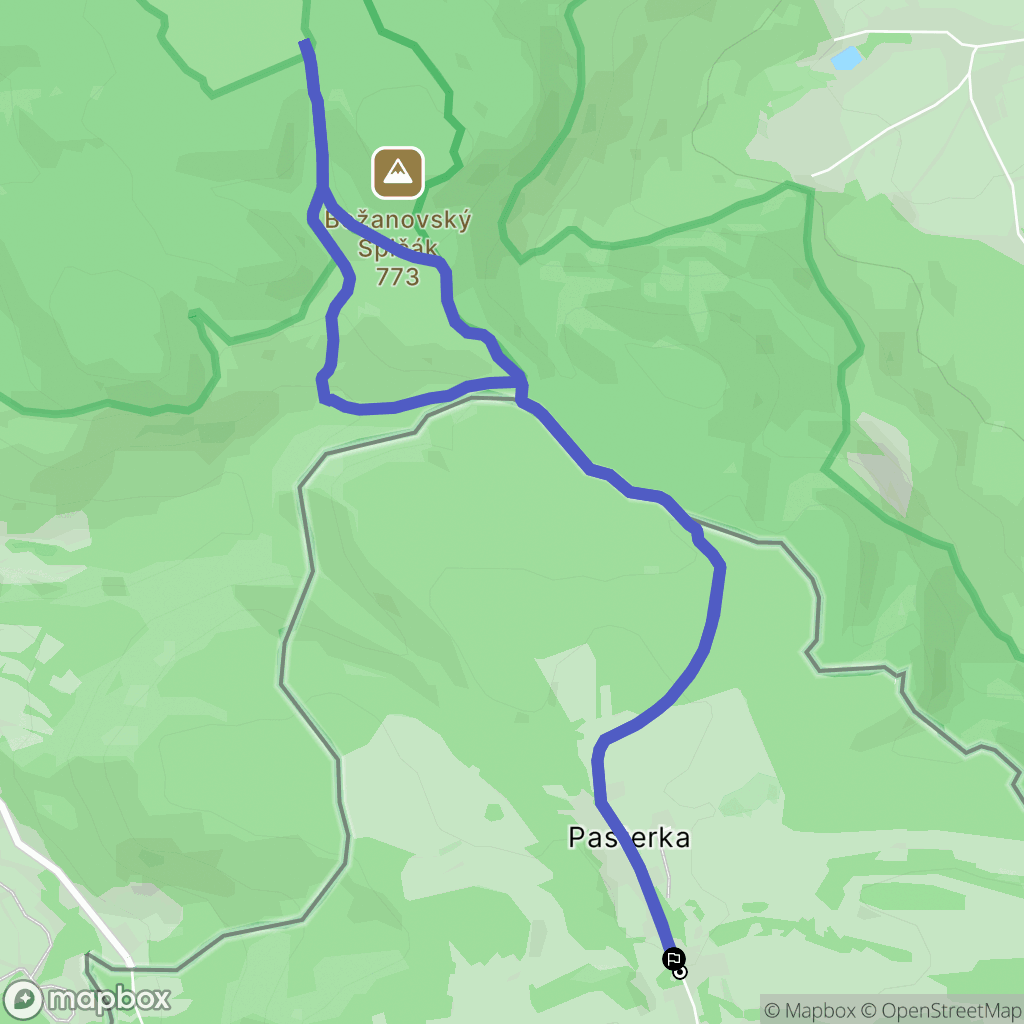 Pasterka: mapa trasy - Poland