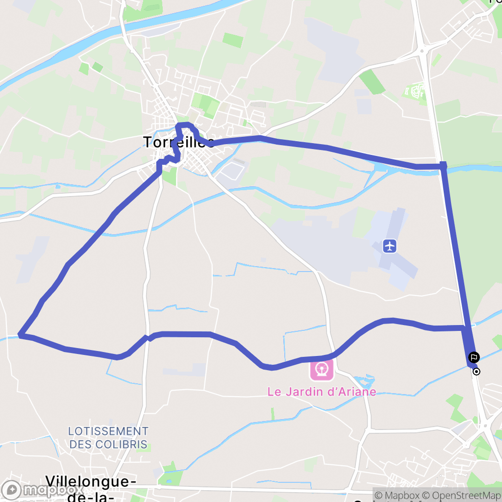 Sainte-Marie-la-Mer : carte du parcours de randonnée - France