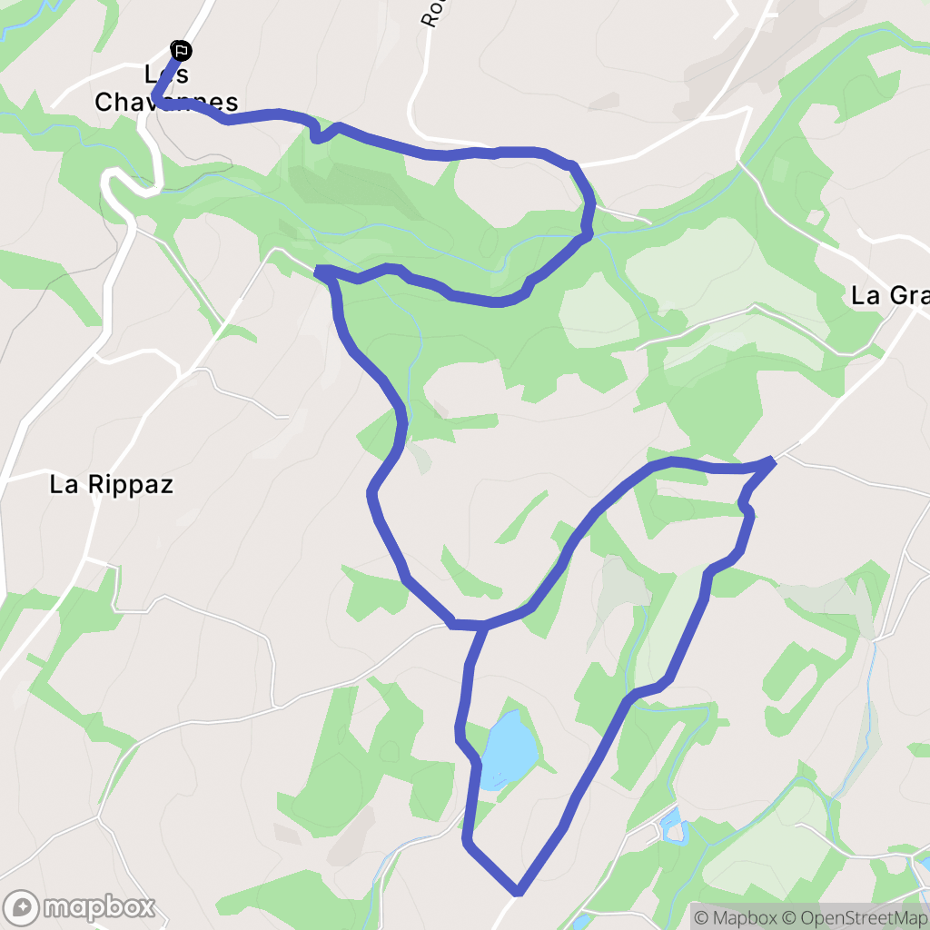 Arbusigny : carte du parcours de randonnée - France
