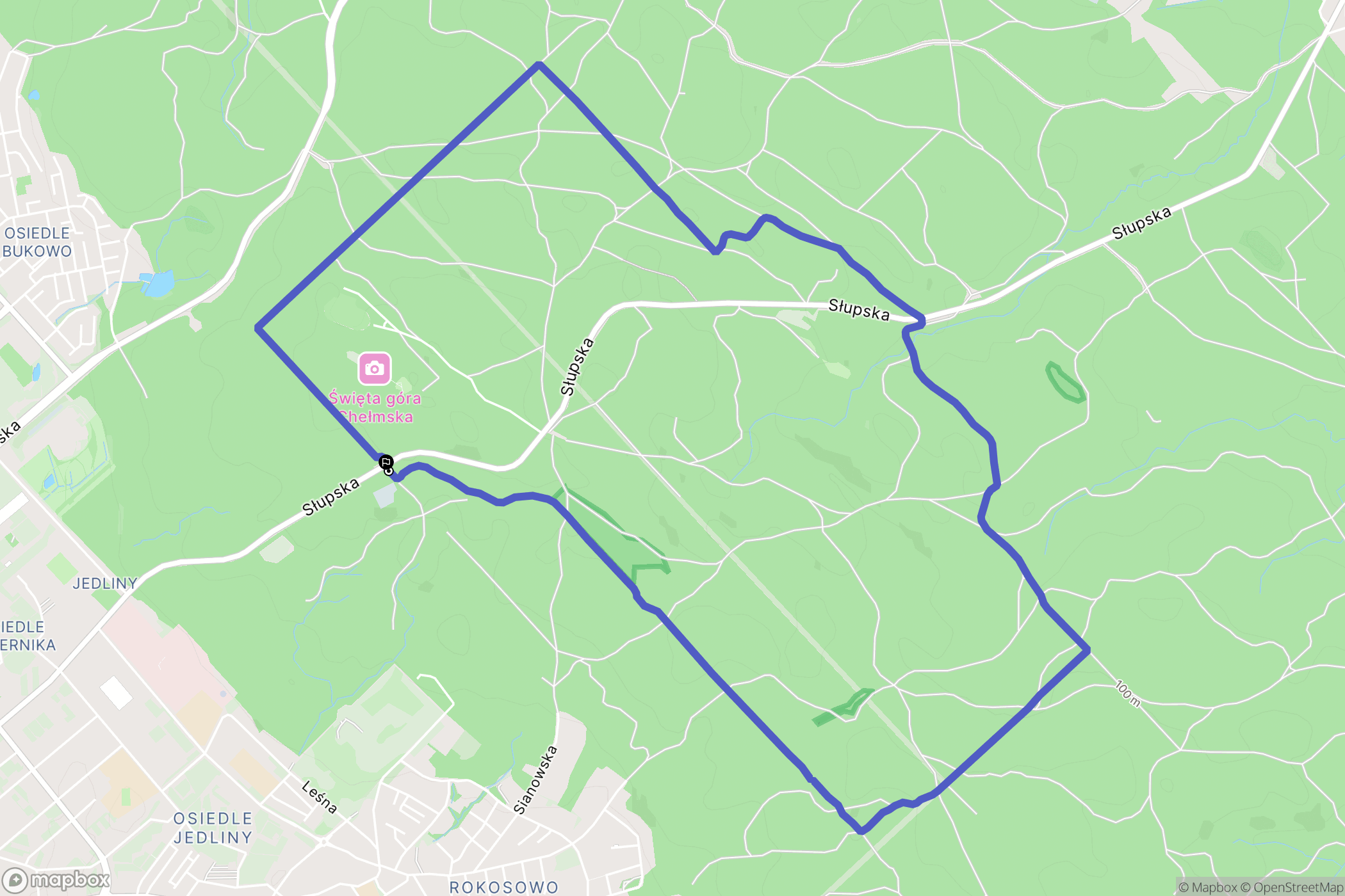 Koszalin: mapa trasy - Poland