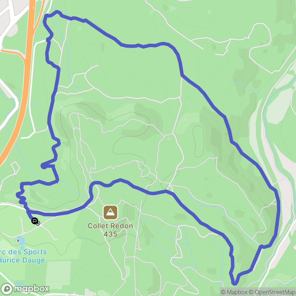 Venelles : carte du parcours de randonnée - France