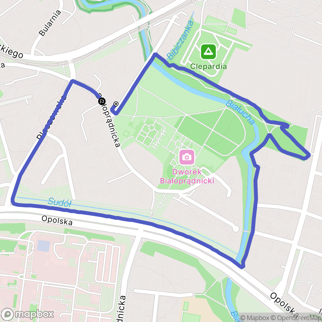 Kraków: mapa trasy - Poland