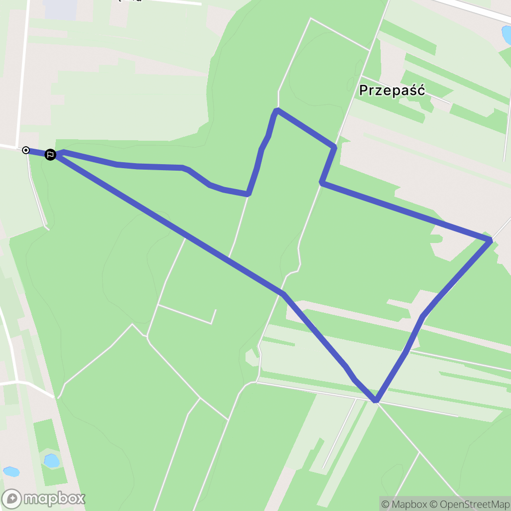 Skierniewice: mapa trasy - Poland