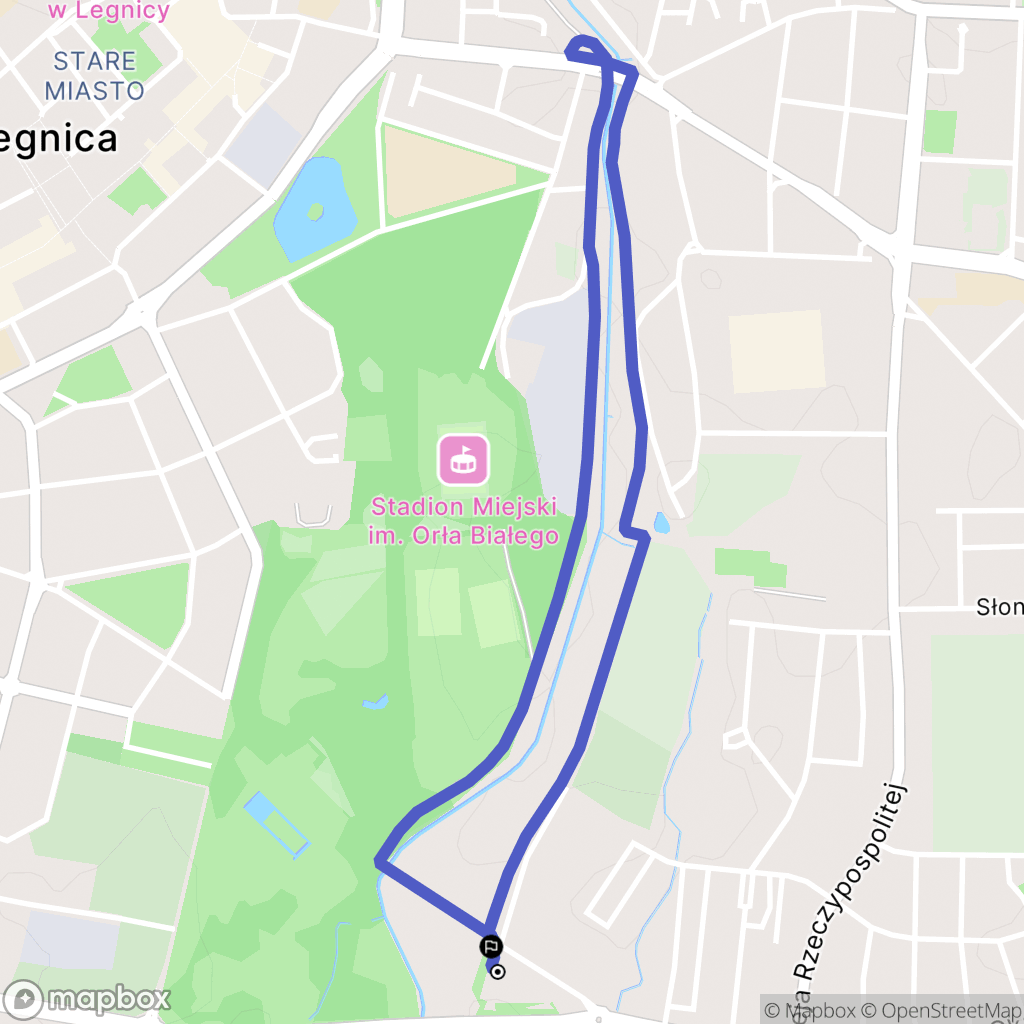 Legnica: mapa trasy - Poland