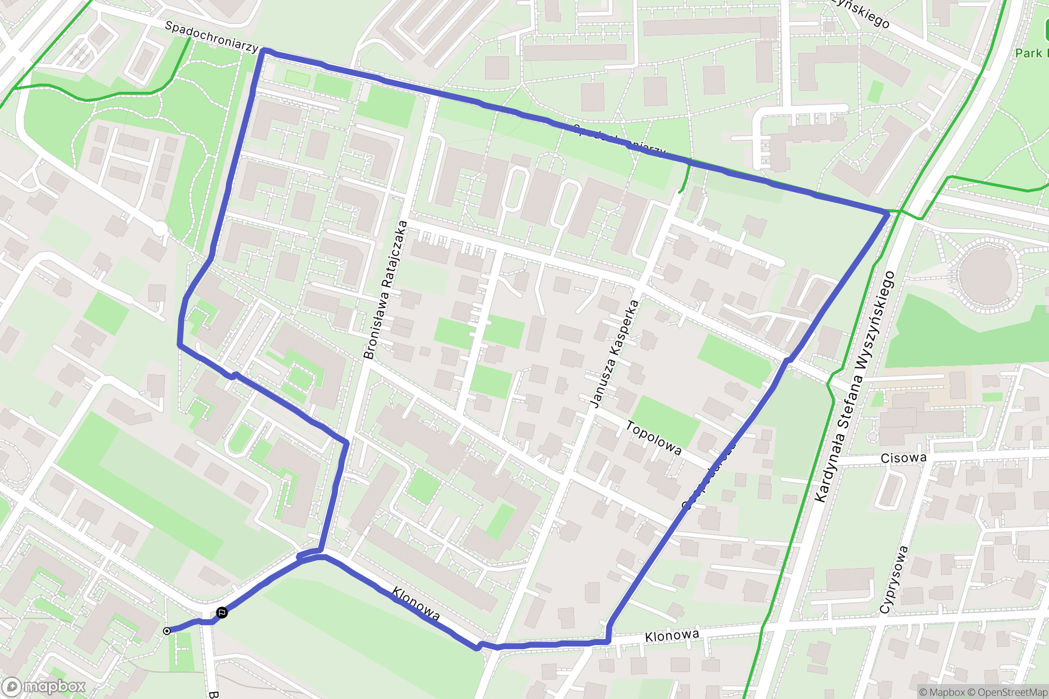 Świdnik: mapa trasy - Poland