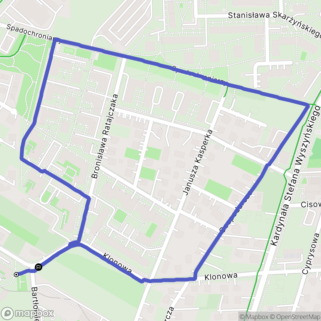 Świdnik: mapa trasy - Poland