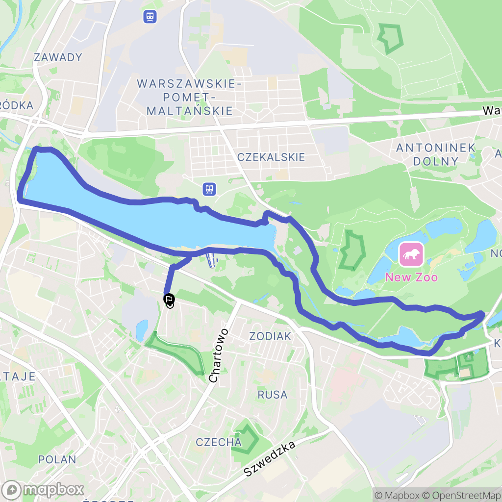 Poznań: mapa trasy - Poland