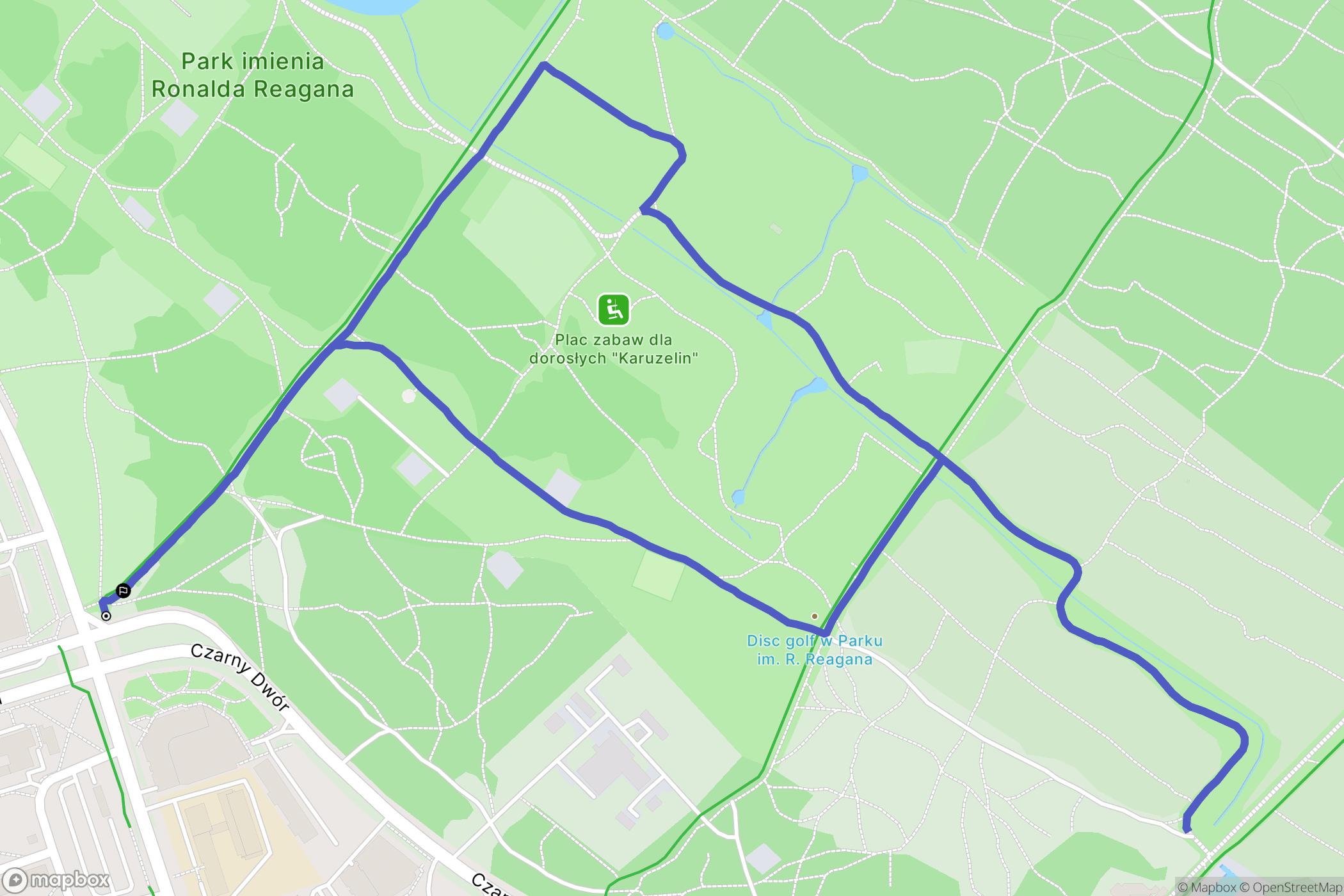Gdańsk: mapa trasy - Poland