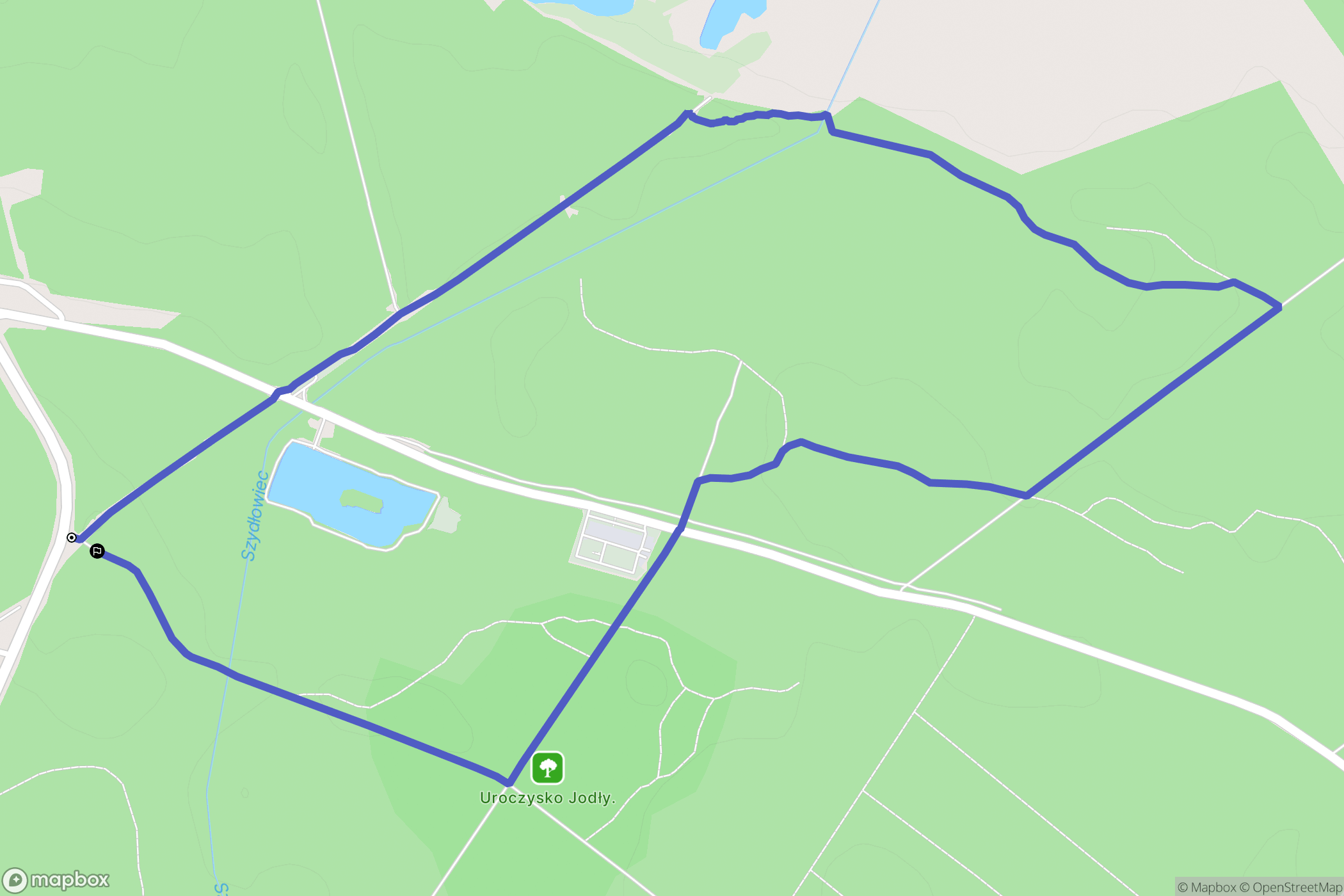 Mielec: mapa trasy - Poland